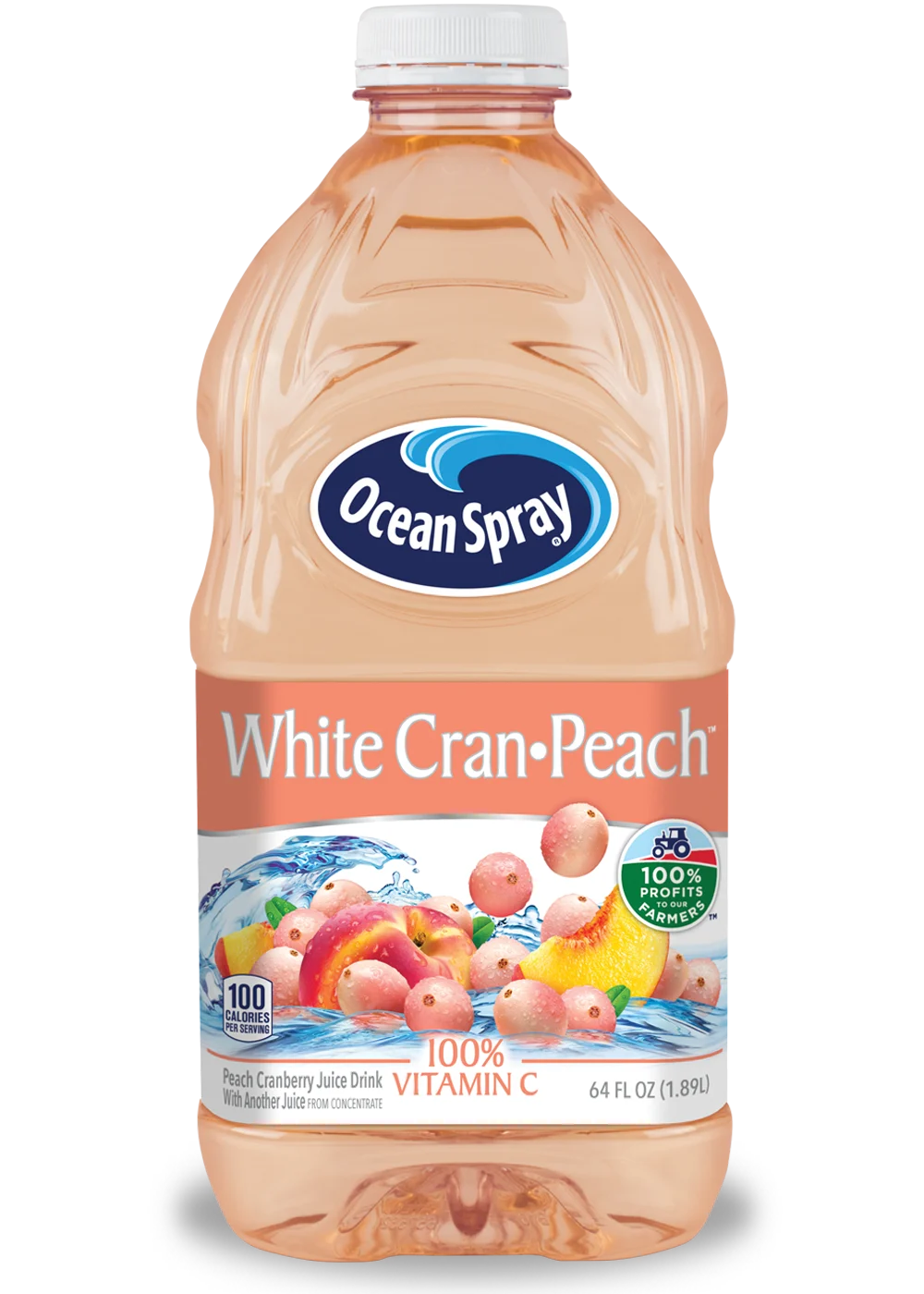 White Cran•Peach™ White Cranberry and Peach Juice Drink 64oz